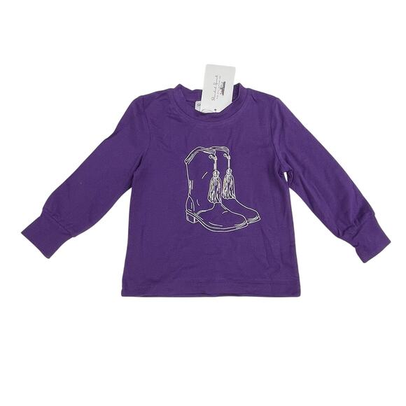 NWT Blended Spirit 2T Mardi Gras Boots Tee - Picture 1 of 3